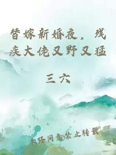 替嫁新婚夜，殘疾大佬又野又猛