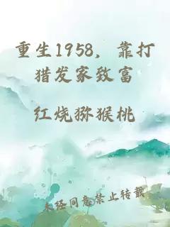 重生1958，靠打獵發(fā)家致富