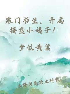 寒門書生，開局接盤小姨子！