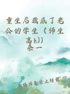 重生后我成了老公的學(xué)生（師生 高h(yuǎn))）