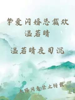 摯愛(ài)閃婚總裁歡溫若晴