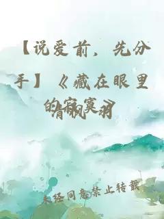 【說愛前，先分手】《藏在眼里的寂寞》