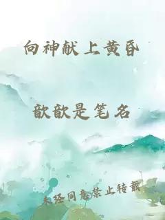 向神獻(xiàn)上黃昏