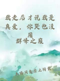 我走后才說我是真愛，你哭也沒用