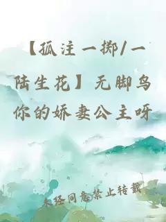 【孤注一擲/一陸生花】無(wú)腳鳥(niǎo)
