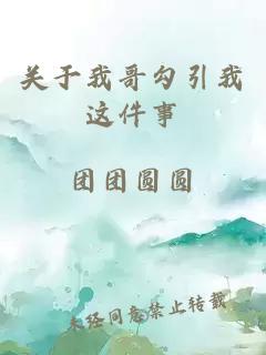 關(guān)于我哥勾引我這件事