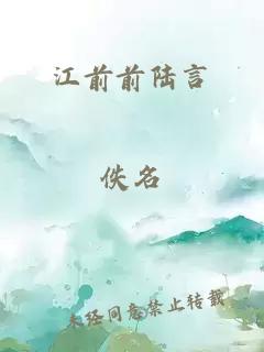 江前前陸言